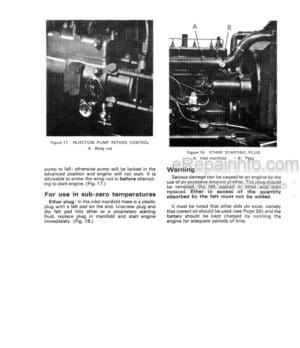Photo 12 - David Brown AD4 47 Repair Manual Four Cylinder Diesel Engine TP644