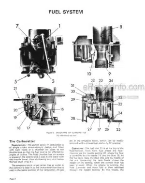 Photo 6 - David Brown 4 Cylinder Diesel Engine For 1200 990 Selematic Tractor Repair Manual 9-37121
