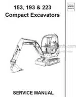 Photo 4 - Gehl 153 193 223 Service Manual Compact Excavator 918161