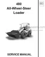 Photo 4 - Gehl 480 Service Manual All Wheel Steer Loader 918117