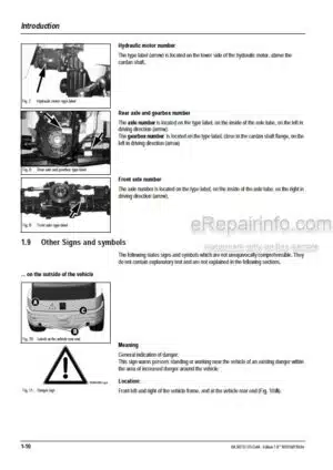 Photo 8 - Gehl Z45 450Z Service Manual Compact Excavator 50940111