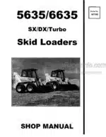 Photo 4 - Gehl 5635 6635 SX DX Turbo Service Manual Skid Steer Loader 907285