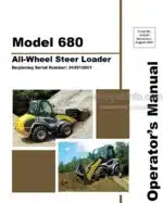 Photo 5 - Gehl 680 Operators Manual All Wheel Steer Loader 918121