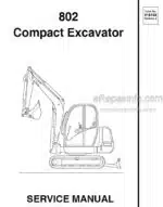 Photo 4 - Gehl 802 Service Manual Compact Excavator 918158