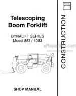 Photo 5 - Gehl 883 1083 Dynalift Series Shop Manual Telescopic Boom Forklift  907330