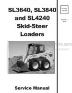 Photo 4 - Gehl SL3640 SL3840 SL4240 Service Manual Skid Steer Loader 917170