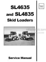 Photo 4 - Gehl SL4635 SL4835 Service Manual Skid Steer Loader 907809