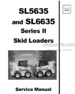 Photo 4 - Gehl SL5635 SL6635 Series II Service Manual Skid Steer Loader 907864