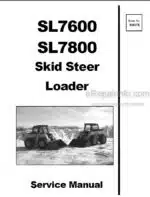 Photo 4 - Gehl SL7600 SL7800 Service Manual Skid Steer Loader 908275