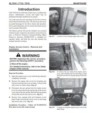 Photo 6 - Gehl 280 Operators Manual Wheel Loader 918112