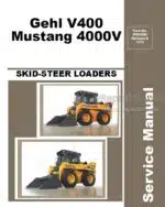Photo 4 - Gehl V400 Mustang 4000V Service Manual Skid Steer Loader 50950064