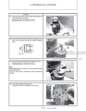 Photo 3 - Gehl Z35 GEN2 350Z NXT2 Service Manual Compact Excavator 50940137
