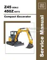 Photo 5 - Gehl Z45 GEN2 450Z NXT2 Service Manual Compact Excavator 50940272
