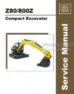 Photo 5 - Gehl Z80 800Z Service Manual Compact Excavator 50940113