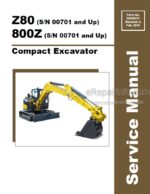 Photo 5 - Gehl Z80 800Z Service Manual Compact Excavator 50940321