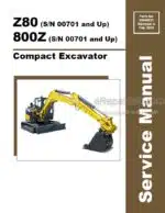 Photo 5 - Gehl Z80 800Z Service Manual Compact Excavator 50940321