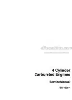 Photo 4 - International 1 60 2A 123 135 135B 153 146 4 169 175 6 264 281 9  Series Service Manual 4 Cylinder Carburated Engine ISS10391