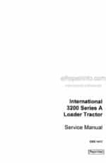 Photo 4 - International 3200 Series A Service Manual Loader Tractor GSS1412