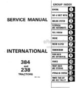 Photo 4 - International 384 238 Service Manual Tractor SM51A