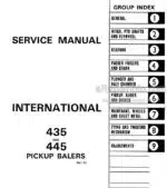 Photo 4 - International 435 445 Service Manual Baler SM52