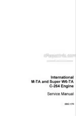 Photo 4 - International M-TA Super W6-TA C264 Service Manual Engine GSS-1170