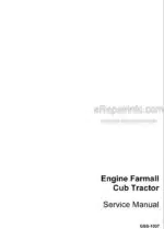 Photo 5 - International Service Manual For Farmall Cub Tractor Engine GSS-1007