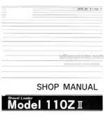 Photo 5 - Kawasaki 110ZII Shop Manual Shovel Loader S1102-7
