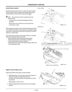 Photo 11 - Kawasaki 115Z7 Operation & Maintenance Manual Wheel Loader 93116-00606
