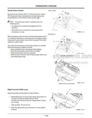 Photo 9 - Kawasaki 115Z7 Operation & Maintenance Manual Wheel Loader 93116-00606