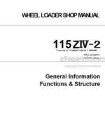 Photo 5 - Kawasaki 115ZIV-2 Shop Manual Wheel Loader