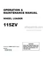 Photo 3 - Kawasaki 115ZV Operation & Maintenance Manual Wheel Loader
