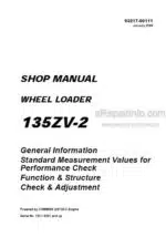 Photo 5 - Kawasaki 135ZV-2 Shop Manual Wheel Loader