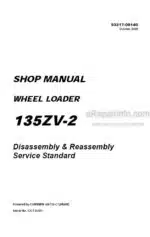Photo 4 - Kawasaki 135ZV-2 Shop Manual Wheel Loader 93217-00140