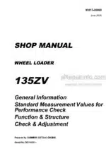 Photo 4 - Kawasaki 135ZV Shop Manual Wheel Loader