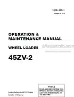 Photo 4 - Kawasaki 45ZV-2 Operation & Maintenance Manual Wheel Loader 93104-00041