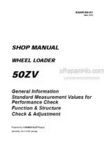 Photo 5 - Kawasaki 50ZV Shop Manual Combined Wheel Loader