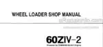 Photo 4 - Kawasaki 60ZIV-2 Shop Manual Wheel Loader