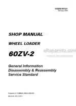 Photo 5 - Kawasaki 60ZV-2 Shop Manual Wheel Loader 93206-00121