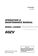Photo 4 - Kawasaki 60ZV Operation & Maintenance Manual Wheel Loader 93106-00084
