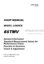 Photo 4 - Kawasaki 65TMV Shop Manual Wheel Loader 93207-00233