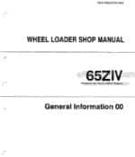 Photo 4 - Kawasaki 65ZIV Shop Manual Wheel Loader
