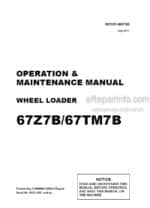 Photo 4 - Kawasaki 67Z7B 67TM7B Operation & Maintenance Manual Wheel Loader 93107-00730