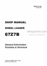 Photo 5 - Kawasaki 67Z7B Shop Manual Wheel Loader 93207-01130