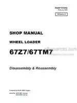 Photo 4 - Kawasaki 67Z7 67TM7 Shop Manual Wheel Loader 93207-01042