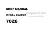 Photo 5 - Kawasaki 70Z6 Shop Manual Wheel Loader 93208-00831