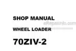 Photo 4 - Kawasaki 70ZIV-2 Shop Manual Wheel Loader