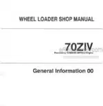 Photo 4 - Kawasaki 70ZIV Shop Manual Wheel Loader