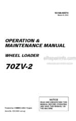 Photo 4 - Kawasaki 70ZV-2 Operation & Maintenance Manual Wheel Loader 93108-00574