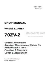 Photo 5 - Kawasaki 70ZV-2 Shop Manual Wheel Loader
