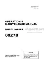 Photo 4 - Kawasaki 80Z7B Operation & Maintenance Manual Wheel Loader 93109-00660